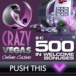 Crazy Vegas Casino-Get up to $€500 in Welcome Bonuses +30 FREE SPINS!